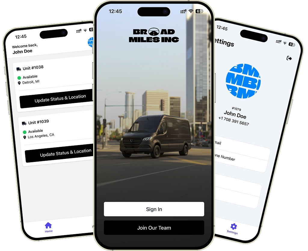 Broad Miles Inc Driver App